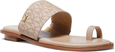 michael kors august flat sandals|michael kors sandals with heel.